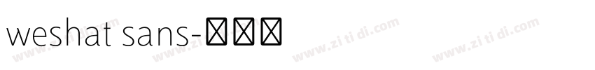 weshat sans字体转换 weshat sans字体转换